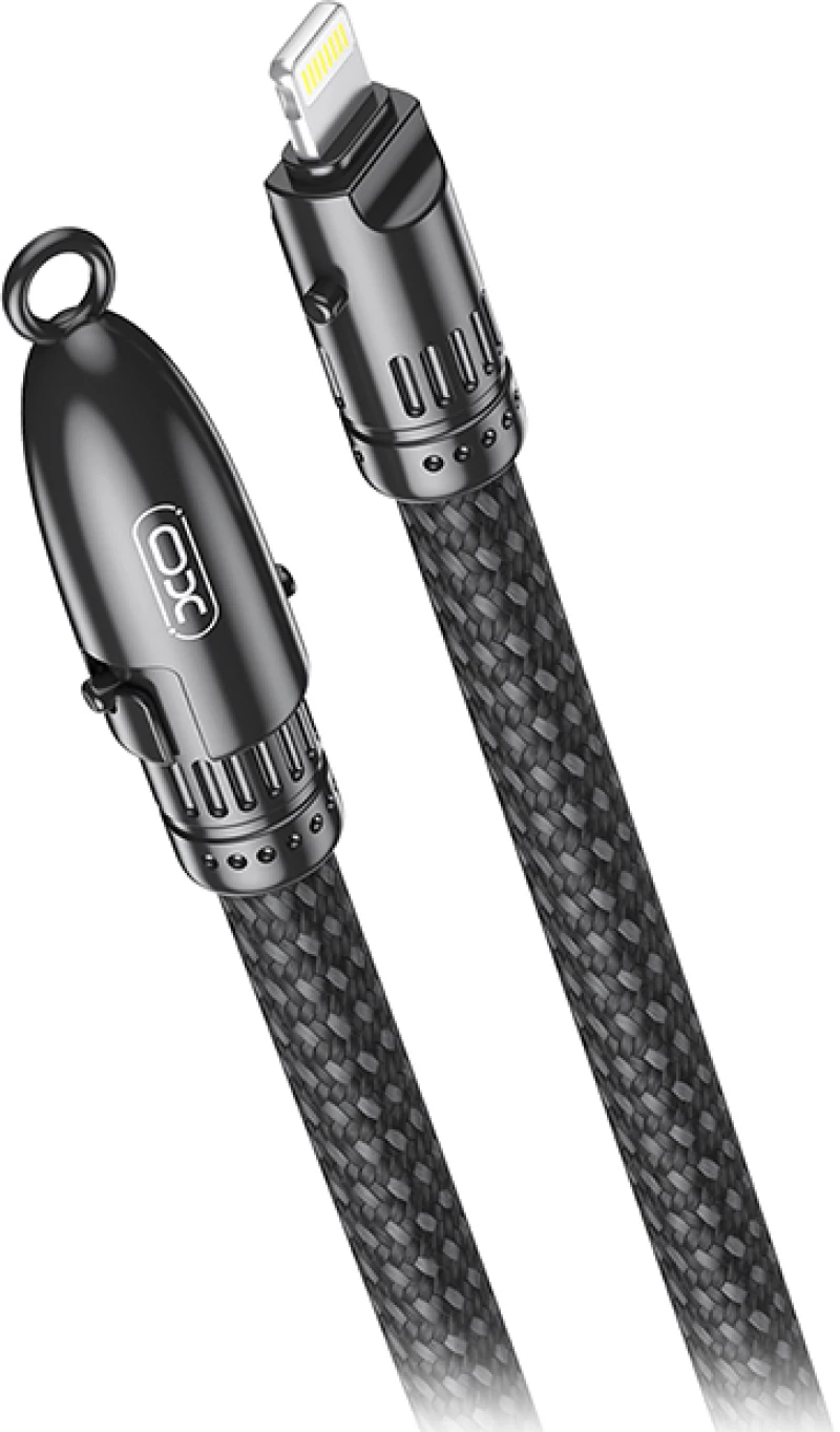 XO 249-0149 Braided USB-C to Lightning Cable 27W Μαύρο 0.2m