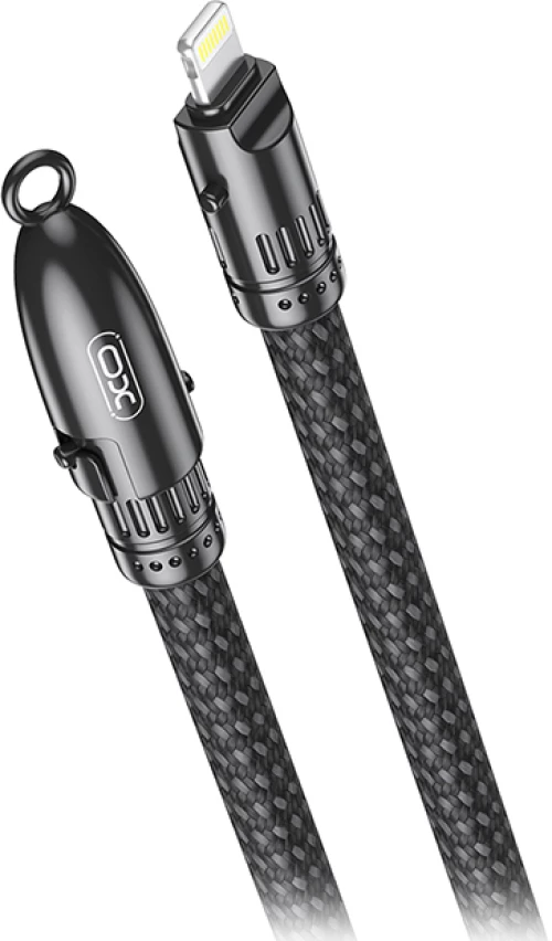 XO 249-0149 Braided USB-C to Lightning Cable 27W Μαύρο 0.2m