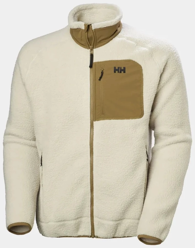 Helly Hansen Panorama Pile Block Pelican Ανδρική Fleece Ζακέτα