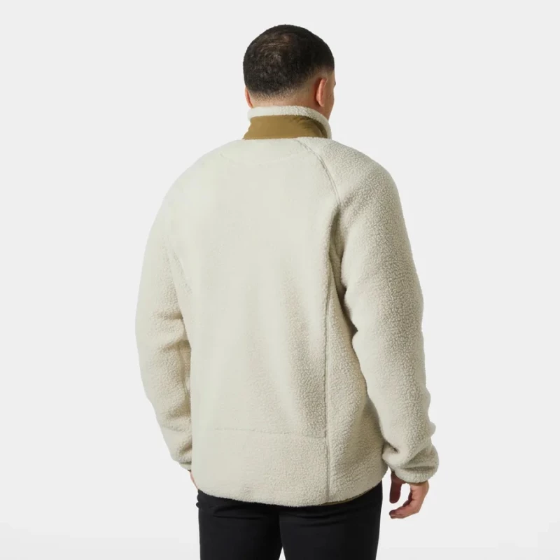 Helly Hansen Panorama Pile Block Pelican Ανδρική Fleece Ζακέτα