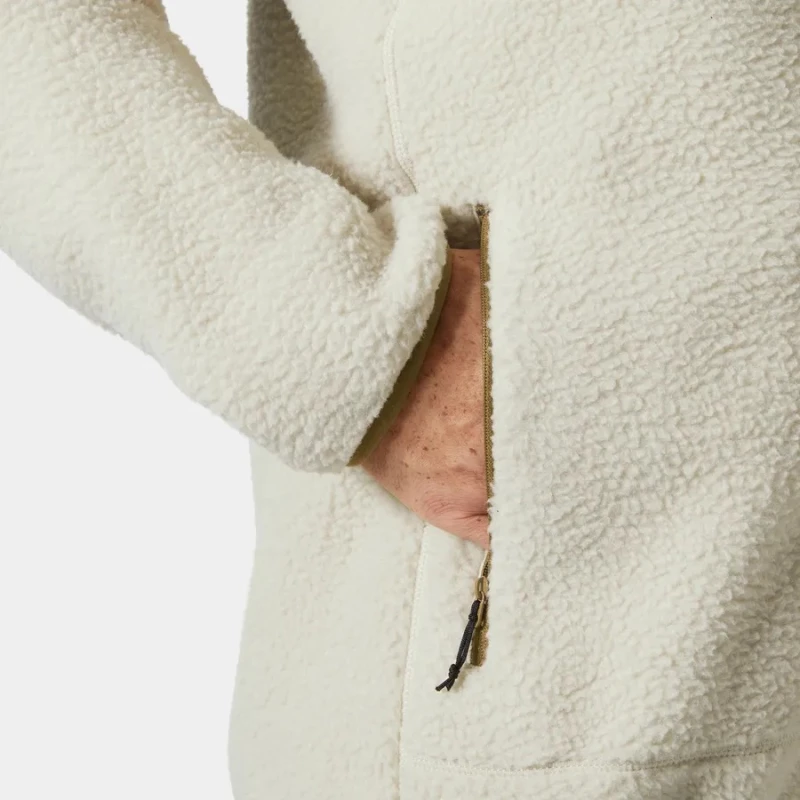 Helly Hansen Panorama Pile Block Pelican Ανδρική Fleece Ζακέτα