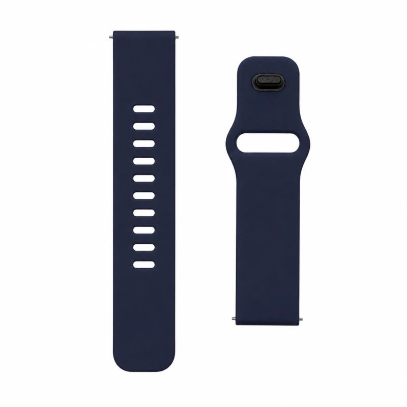 Universal Λουράκι TPU Σιλικόνης για Ρολόι Smartwatch 22mm - Σκούρο Μπλε