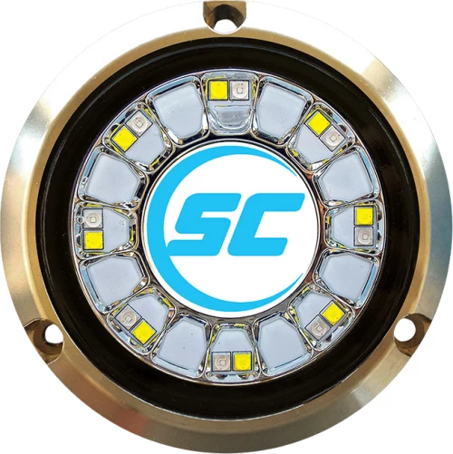 Shadow Caster SCR-16 LED Φως Υποβρύχιο Στρογγυλό - Λευκό-Μπλε