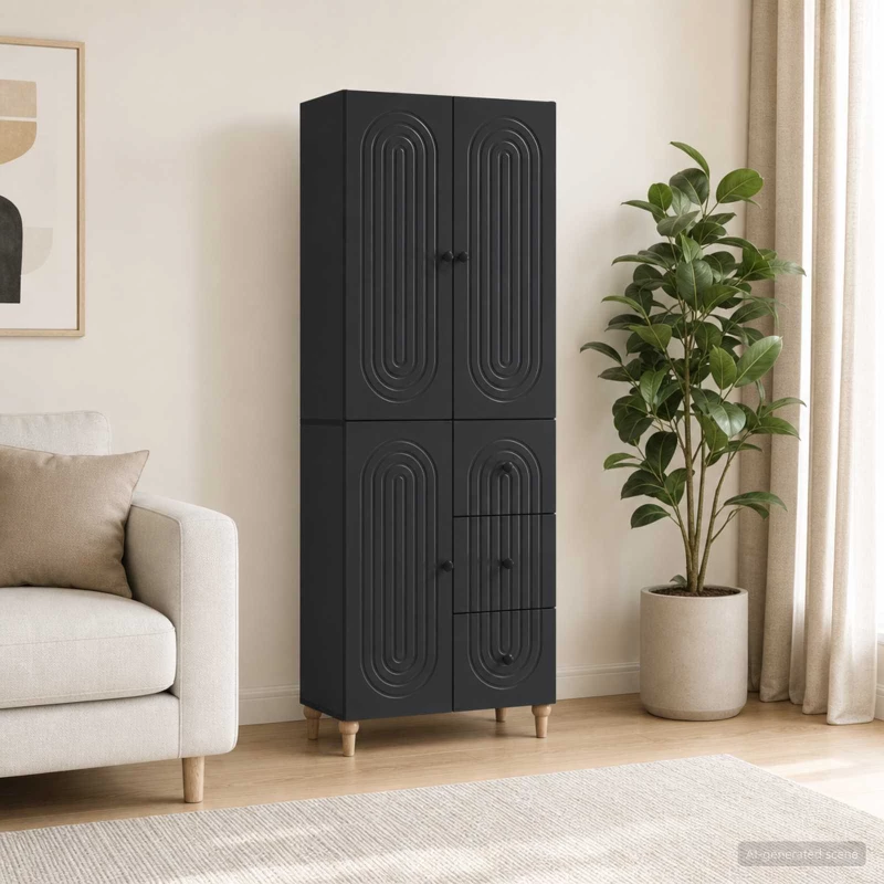 Σέτ Ντουλαπιών 2 pcs 66 x 34,5 x 90 εκ Επεξεργασμένο Ξύλο |3416476