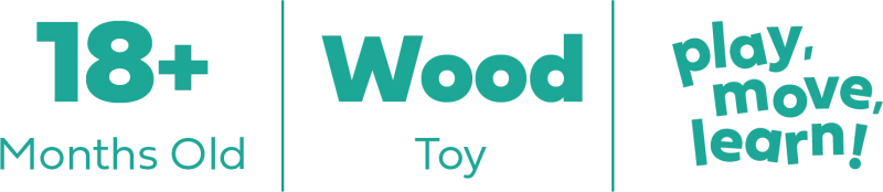 Bs Toys – Ξύλινο Παιχνίδι Λεπτής Κινητικότητας με Χάντρες