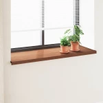 Σαβανωτό Παραθύρου Καφέ ξύλο 140 x 50 x 4,5 εκ PVC |42046937