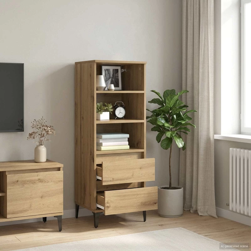 Highboard Artisan Δρυς 40 x 36 x 110 εκ. Επεξεργασμένο Ξύλο |8009874