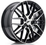 JR Wheels JR28 17x7 ET40 4x100 Gloss Black Machined Face