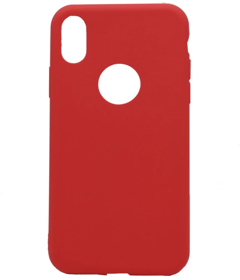 Θήκη σιλικόνης TPU Gel Ultra Thin mat για iPhone X/Xs - Κόκκινο