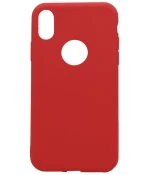 Θήκη σιλικόνης TPU Gel Ultra Thin mat για iPhone X/Xs - Κόκκινο