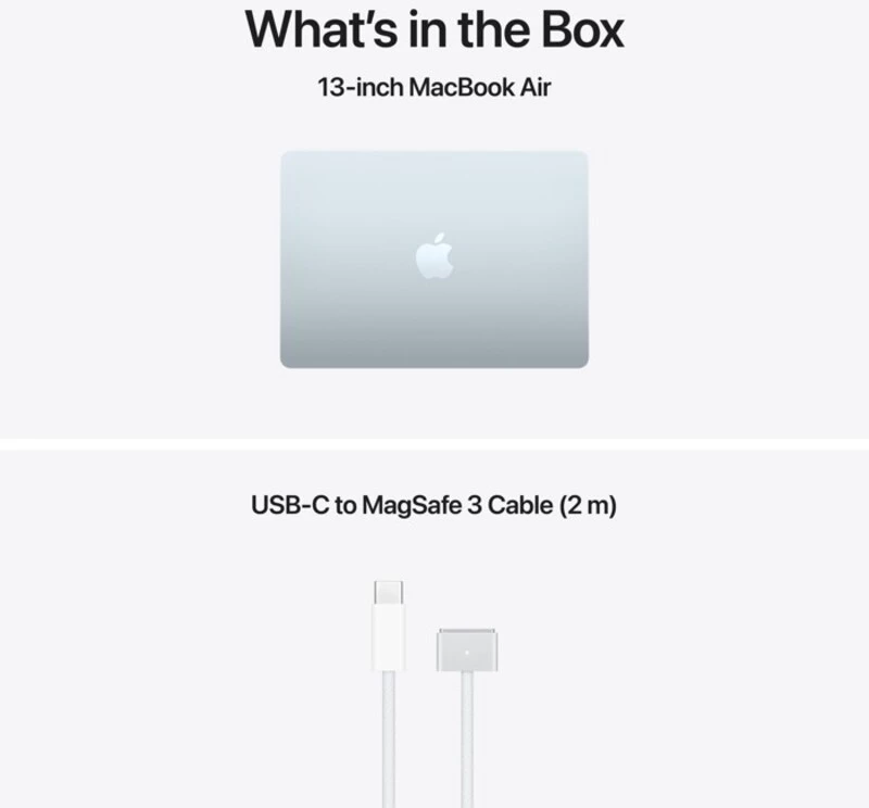 Apple MacBook Air 13.6" Liquid Retina Display (M5 10‑core/16GB/512GB SSD) GR - Sky Blue