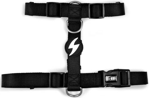 Σαμαράκι Σκύλου Dashi Solid Black Back Harness XSmall 1x23-38cm