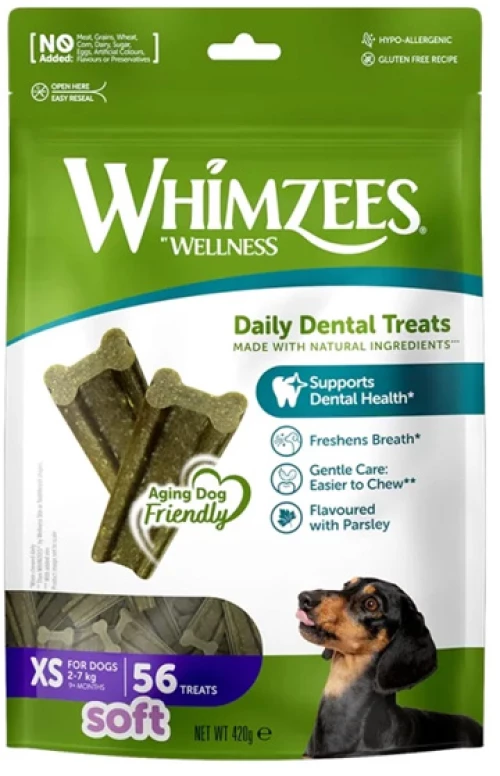 Λιχουδιές Whimzees Soft XSmall 56τμχ