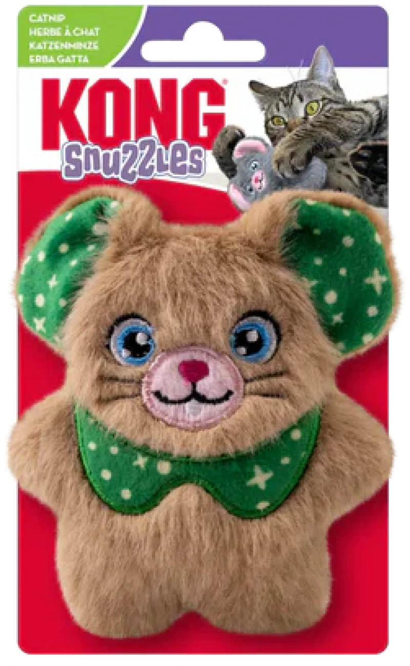 Kong Χριστουγεννιάτικο Παιχνίδι Γάτας Holiday Cat Snuzzle Mouse 8x10cm