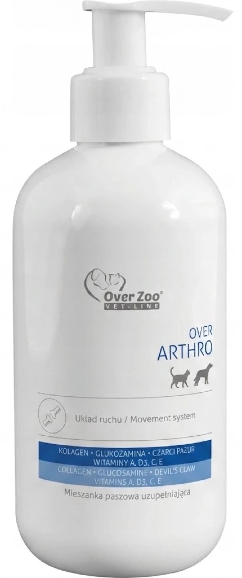 Over Zoo Arthro για Αρθρώσεις & Χόνδρους σε Σκύλους & Γάτες 250ml