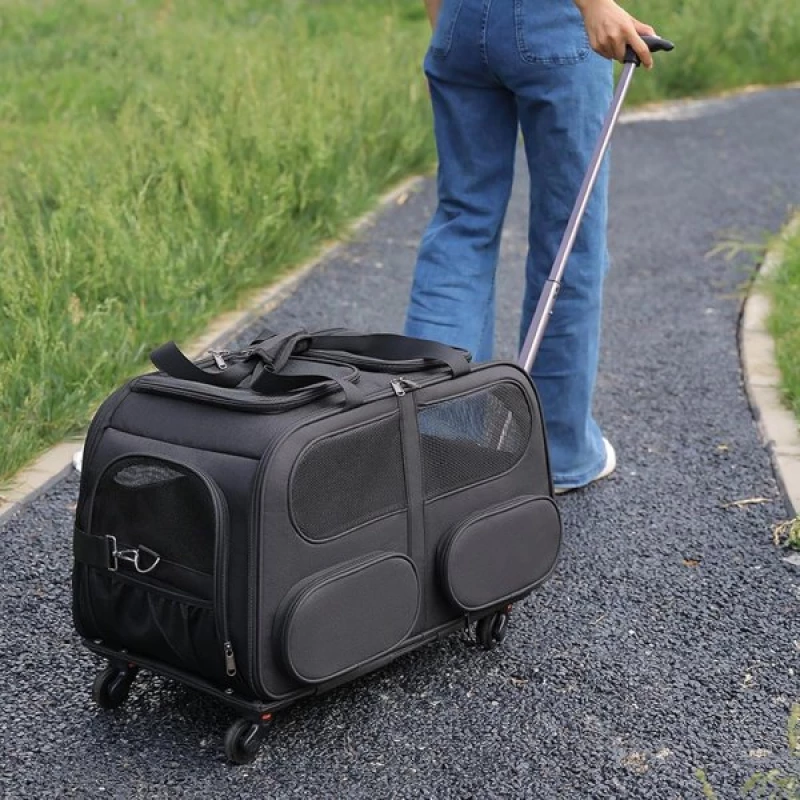 Trolley Μεταφοράς Denik 60x35x40cm Μαύρο