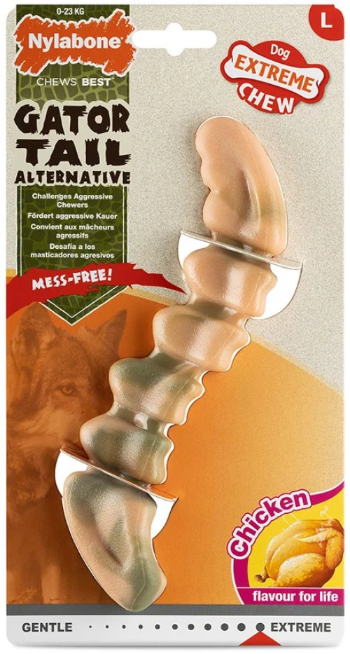 Nylabone Extreme Chew Gator Tail Chicken Large με Γεύση Κοτόπουλο