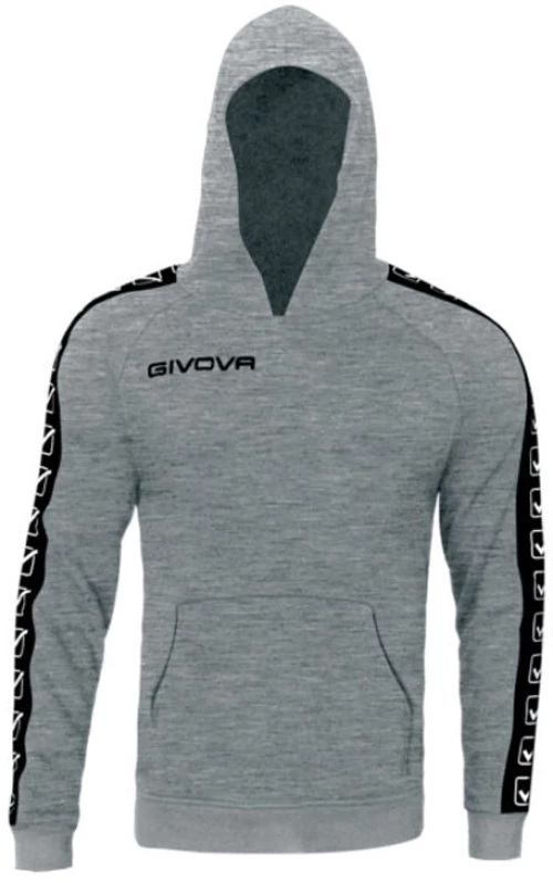GIVOVA GIVOVA FELPA CON CAPPUCCIO TERRY BAND GREY BA014-0009