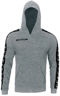 GIVOVA GIVOVA FELPA CON CAPPUCCIO TERRY BAND GREY BA014-0009